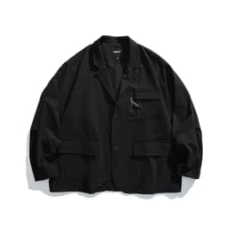 Men's Streetwear Outdoor Fashion Loose Casual Oversize Suit Blazer Cargo Jacket Cityboy Spring Autumn Coat Blazer for Men