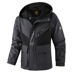 Oversized Color-Block Tactical Jacket - Waterproof, Brand Logo Multi-Pocket, Heavy-Duty for Outdoor Exploration & Daily Fashion