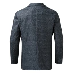 KIDWHXR Men Plaid Blazer Jacket Retro Plaid Long Sleeve Business Office Suit Jacket Man Slim Wedding Casual Male Outerwear
