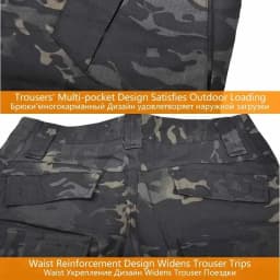 Camo Tactical Pants Training Wear-resistant Multi-pocket Work Pants Men Waterproof Cargo Pants Men Hiking Pants Cargo Pant +Pads