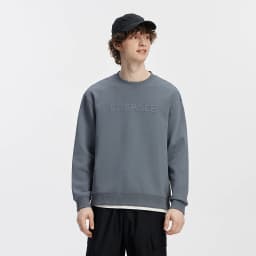 Semir Men Sweatshirt Faux Two Piece Hem Crew Neck Pullover Soft Cotton Feel Casual Style Autumn Knit Top Daily Wear 2026