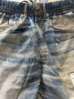 Satisfy PeaceShell Denim Digital Print Breathable Athletic Shorts