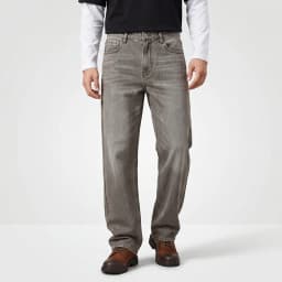 Semir Men Jeans Retro Washed Loose Straight Soft Durable Denim Casual Style Autumn Long Pants Outdoor Wear 2026