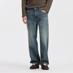Semir Men Jeans Retro Washed Loose Straight Soft Durable Denim Casual Style Autumn Long Pants Outdoor Wear 2026