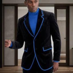 Velvet Men Suits for Prom with Piping 2 Pieces Single Breasted Tuxedo Groom Custom Made Flap Pockets for Wedding Gala Occasions