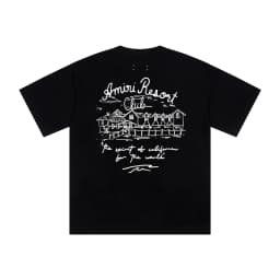 Summer 260g Heavy Cotton Fashion Versatile Short-sleeved T-shirt Men's Fashion Casual Printed Half-sleeved Top