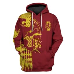 2024 autumn and winter Harajuku fashion men's hoodie casual y2k sweatshirt men's 3d printed red owl college pattern sport hoodie