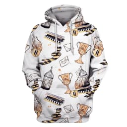 2024 autumn and winter Harajuku fashion men's hoodie casual y2k sweatshirt men's 3d printed red owl college pattern sport hoodie
