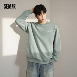 Semir Unisex Sweatshirt Regular Shoulder Crew Neck Soft Cotton Feel Pullover Everyday Casual Style Autumn Top 2026