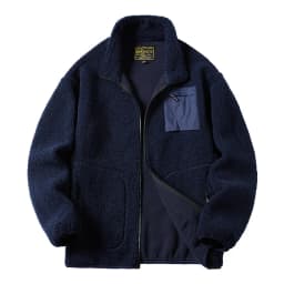 2024 Fashion Fleece Jackets Man Trendy Lamb Wool Coats Outdoor Sports Thick Warm Casual Streetwear Coats Windproof Jacket Male