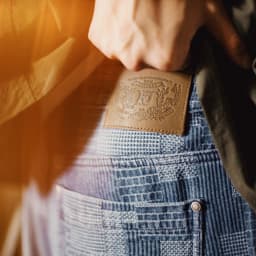 Maden Men's Vintage Boro Jacquard Washed Denim Jeans Baggy Pants Harajuku Wide Leg Loose Patchwork Long Pants Casual Men Autumn