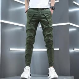 Stretch Slim Men's Cargo Pants Skinny Male Trousers Cotton Y2k Vintage Luxury Fashion Harajuku Korean Style Techwear Cheap Baggy