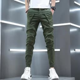 Stretch Slim Men's Cargo Pants Skinny Male Trousers Cotton Y2k Vintage Luxury Fashion Harajuku Korean Style Techwear Cheap Baggy