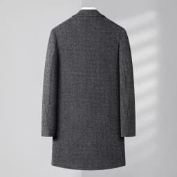 Mens Designer Knitted Wool Stretch Coat Casual Business Handsome Overcoat High Quality Fashion 2024