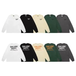 GALLERY DEPT High Street brand cotton loose letter print long-sleeved T-shirt