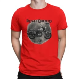 Motorcycles Newest T Shirt for Men Royal Retro Enfield Classic 500 Round Collar Basic Distinctive Birthday Gifts Short Sleeve.