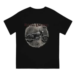 Motorcycles Newest T Shirt for Men Royal Retro Enfield Classic 500 Round Collar Basic Distinctive Birthday Gifts Short Sleeve.