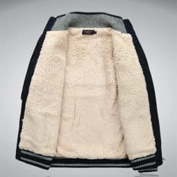 Fleece Warm Man Sweater Wool Liner Winter Cardigan Thicken Overcoat Casual Cotton Black White Red Mens Winter Jacket