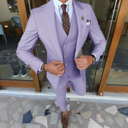 Suit for Mens Wedding Groom Tuxedo Jacket Pants Vest 3-piece Set Formal Peaked Collar Custom Suit Elegant Men