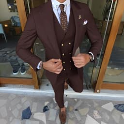 Suit for Mens Wedding Groom Tuxedo Jacket Pants Vest 3-piece Set Formal Peaked Collar Custom Suit Elegant Men