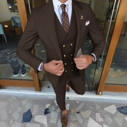 Suit for Mens Wedding Groom Tuxedo Jacket Pants Vest 3-piece Set Formal Peaked Collar Custom Suit Elegant Men