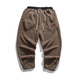Winter Pants Men Warm Thicken Sweatpants Joggers Fashion Elastic Waist Drawstring Male Winter Brand Loose Casual Fleece Trousers