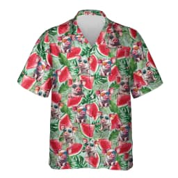 Funny Animal Pig 3D Printed Beach Shirt Cute Pet Graphic Shirts For Men Clothes Casual Hawaiian Surfing Short Sleeve Boy Blouses