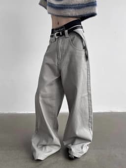 Mauroicardi Autumn Grey Flowy Baggy Wide Leg Pants for Mens Floor Length Fashion Clothing Loose Casual Dark Brown Trousers 2023