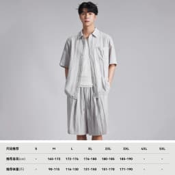 Fashion Men Lyocell Linen Two Piece Set 2026 Summer Lapel Loose Casual Cool Feel Shirt And Shorts Outfit