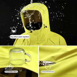 Men's 3-in-1 Jacket with Removable Fleece Liner, Waterproof Windproof Coat for Hiking, Camping, Travel and Daily Outdoor Use