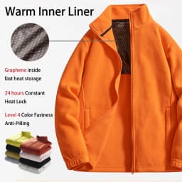 Men's 3-in-1 Jacket with Removable Fleece Liner, Waterproof Windproof Coat for Hiking, Camping, Travel and Daily Outdoor Use