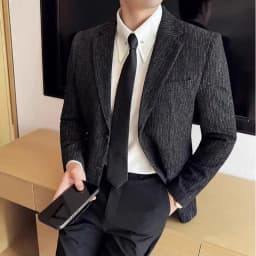 New Fashion Meteor Striped Suit Jacket High Quality Men's Slim Fit Business Formal Social Prom Party Casual Tuxedos 5XL-M