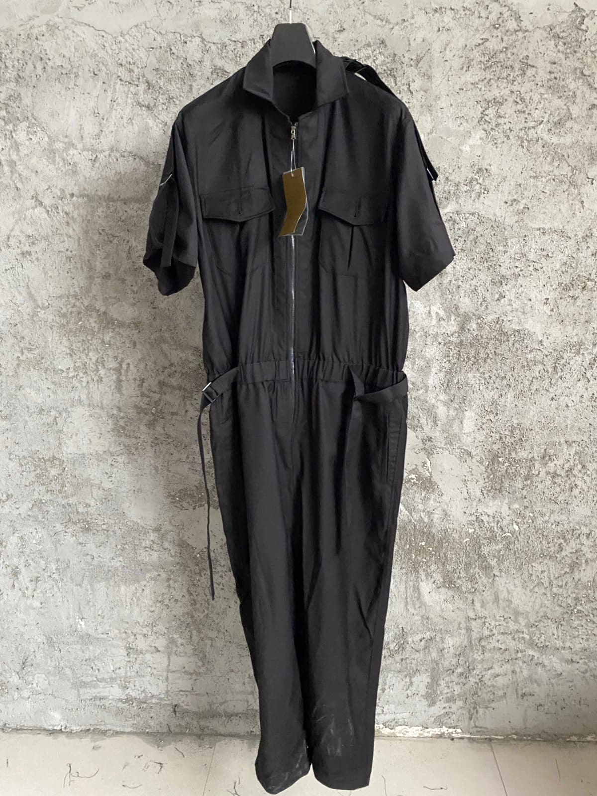 TOP-YAMAMOTO multi-button adjustable wool casual pants