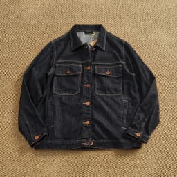 Spring New American Retro Heavyweight Solid Color Multiple Pockets Denim Jacket Men's Fashion Washed Loose Leisure Outerwear