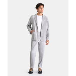 Miyake Pleated Men Trousers Baggy Straight Pants Fashion Casual Pants Japanese Style Miyake Pleated Pants