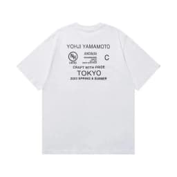 NEIGHBORHOOD NBHD Printed Crew Neck Short‑Sleeve T‑Shirt Loose Casual Versatile Unisex Basic Daily Tops for Men Women
