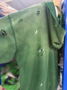 26ss Winter Green Oversize Street Outfit SATOSHI Jacket Washed Retro Distressed Splashed Ink Zipper Hoodie Men Women Loose Hoody