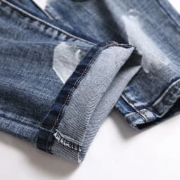 High Street Fashion Mens Streetwear Jeans Personal Designer Printed Jeans Men Punk Pants Skinny Streetwear Hip Hop Jeans