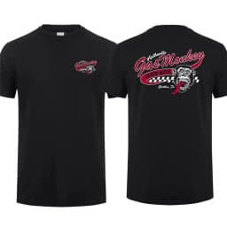2024 Summer Amazing Male T-Shirt Mens 100%Cotton Tshirts Double Sided Gas Monkeys GarageTops Streetwear Graphiiccs Print Man