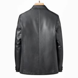 2025 Men's Slim Fit Leather Jacket High-Quality Fashion Trend All-Matching Autumn Winter Blazer for Stylish Men