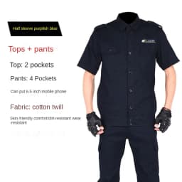 Summer Thin Outdoor Work Suit Set Long Sleeved Anti Scald Pure Cotton Thread Sweat Absorbing Breathable Camouflage Suit