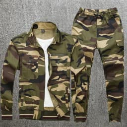 Summer Thin Outdoor Work Suit Set Long Sleeved Anti Scald Pure Cotton Thread Sweat Absorbing Breathable Camouflage Suit