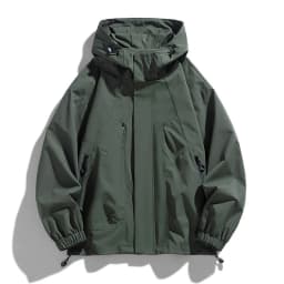 Men Jacket Hooded Windbreaker Trench Coats Oversize 6XL 7XL 8XL Plus Size Waterproof Black Outerwear Camping Loose Thin Softshel