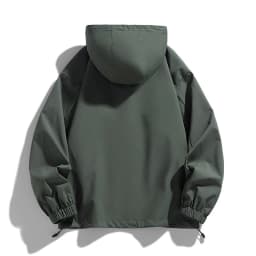 Men Jacket Hooded Windbreaker Trench Coats Oversize 6XL 7XL 8XL Plus Size Waterproof Black Outerwear Camping Loose Thin Softshel