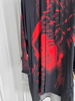 TOP-YAMAMOTO's original design Paris show women's portrait with print and shirt for men