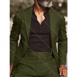Brown Notch Lapel Men's Suits Formal Tuxedo For Wedding Prom Business Slim Blazer Sets Custom 2-Piece Jacket+Pants Costume Homme