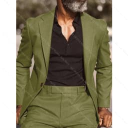 Brown Notch Lapel Men's Suits Formal Tuxedo For Wedding Prom Business Slim Blazer Sets Custom 2-Piece Jacket+Pants Costume Homme