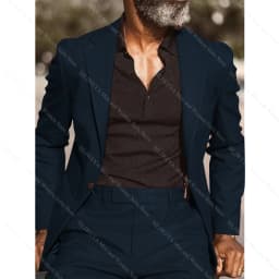 Brown Notch Lapel Men's Suits Formal Tuxedo For Wedding Prom Business Slim Blazer Sets Custom 2-Piece Jacket+Pants Costume Homme