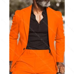 Brown Notch Lapel Men's Suits Formal Tuxedo For Wedding Prom Business Slim Blazer Sets Custom 2-Piece Jacket+Pants Costume Homme