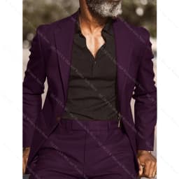 Brown Notch Lapel Men's Suits Formal Tuxedo For Wedding Prom Business Slim Blazer Sets Custom 2-Piece Jacket+Pants Costume Homme